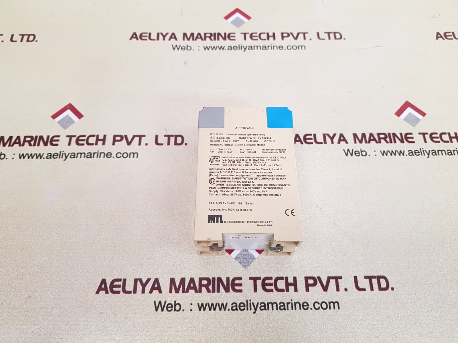 Measurement technology mtl 2210b 1-channel switch operated relay