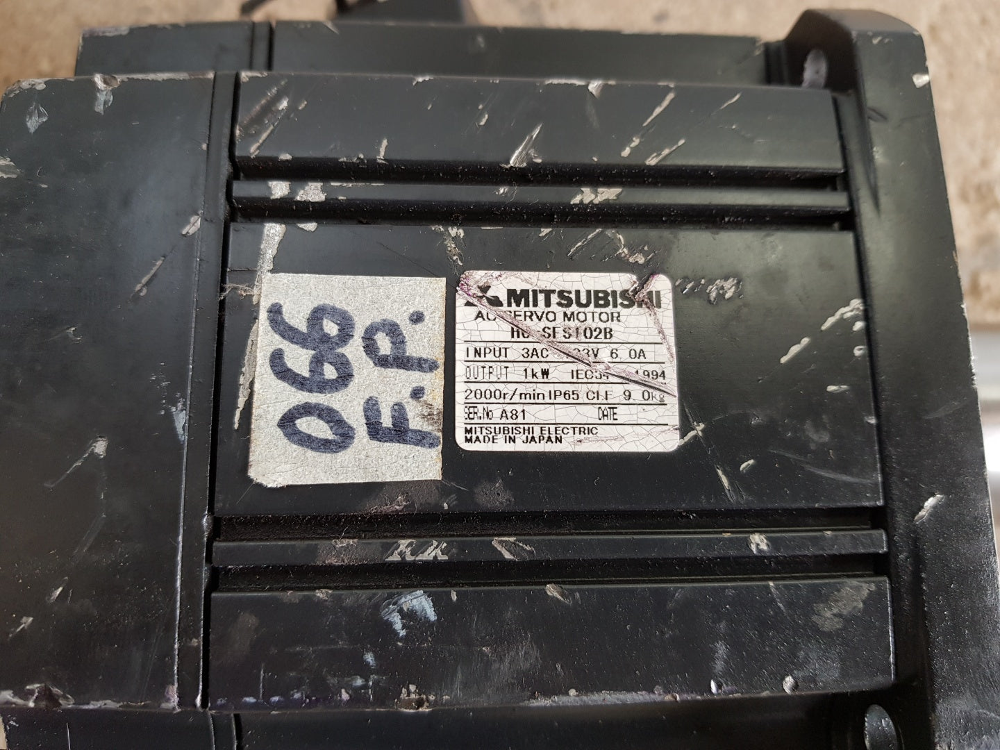 Mitsubishi hc-sfs102b ac servo motor