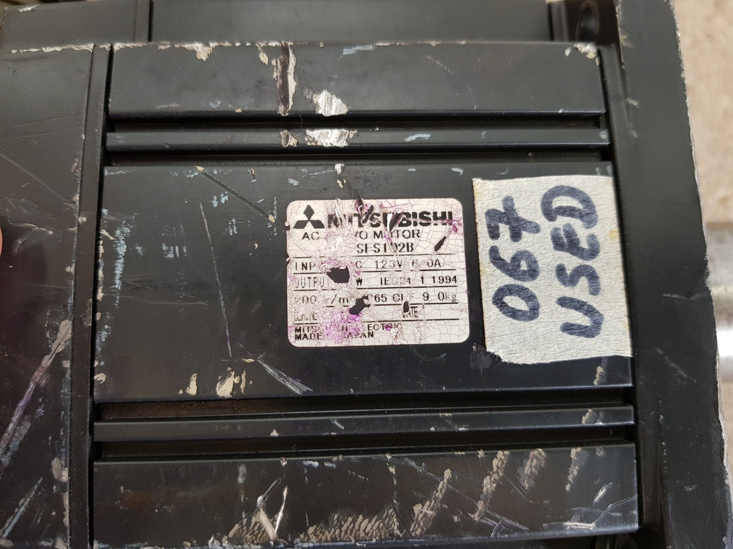 Mitsubishi sfs102b ac servo motor 123v