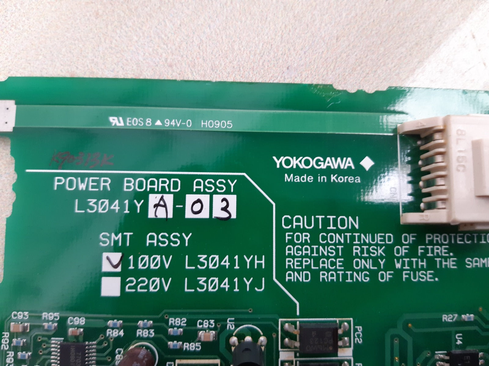 Yokogawa l3041ya-03 power board