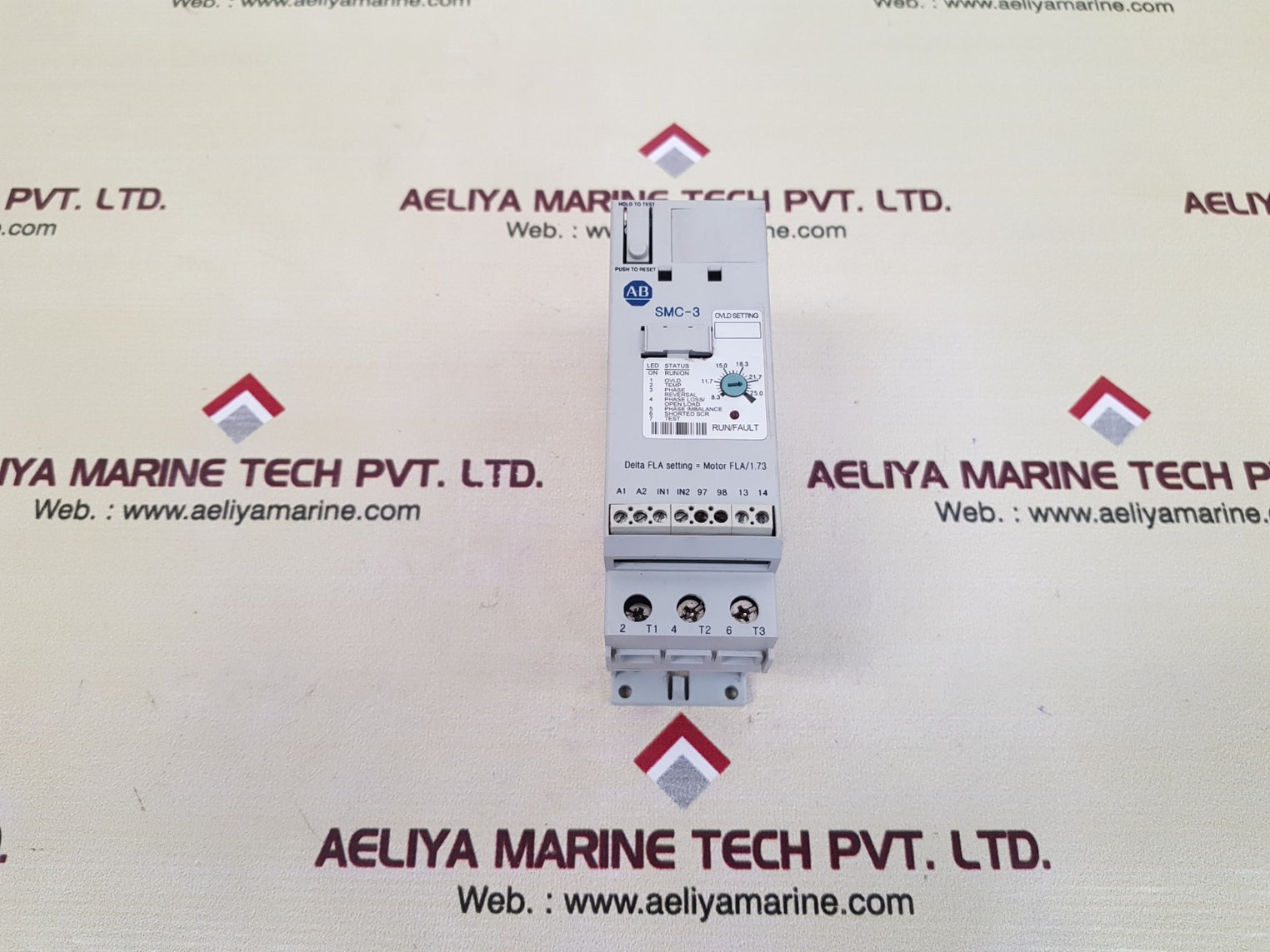 Allen-bradley 150-c25nbd smc-3 ser b soft starter frn: 2.10