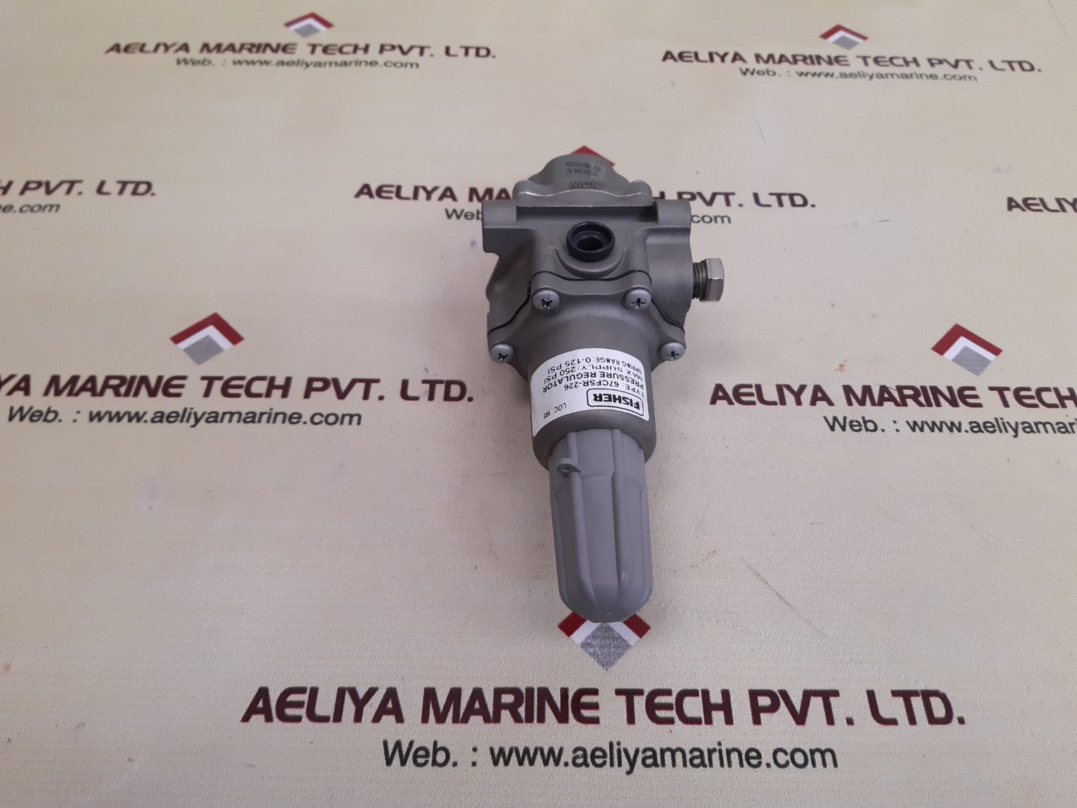 Fisher 67cfsr-226 pressure regulator range 0-125 psi