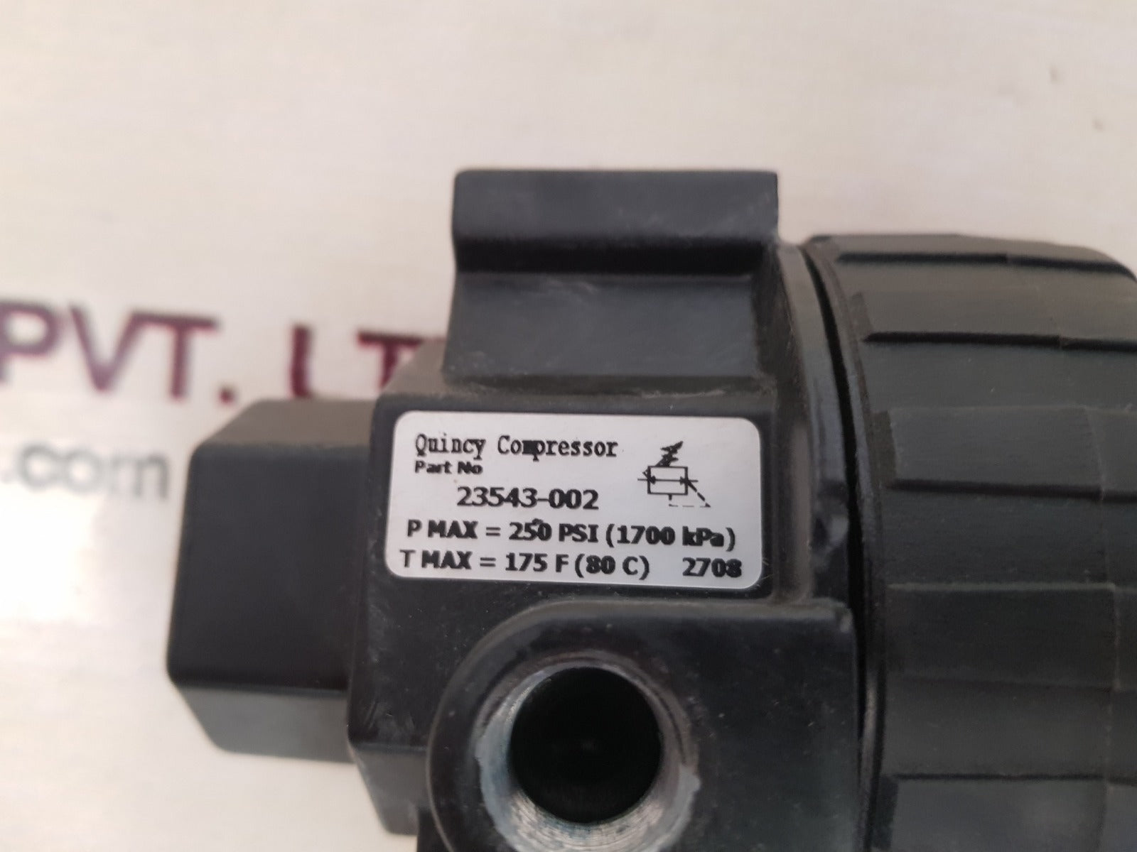 Quincy compressor 23543-002 pressure air regulator