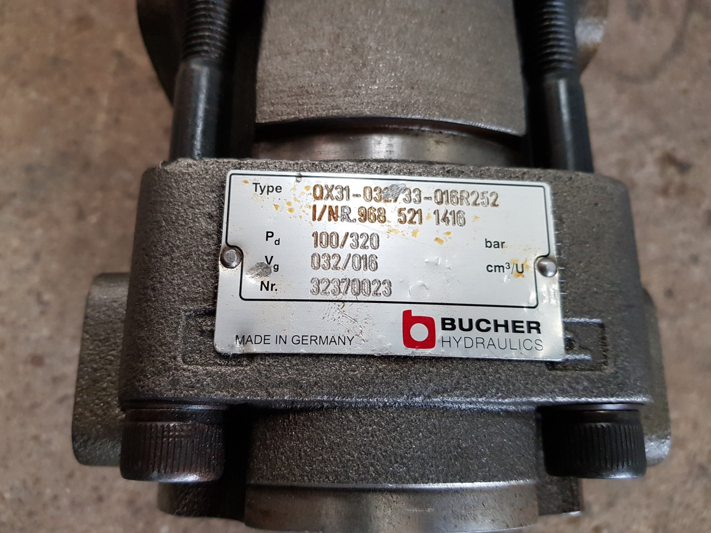 Bucher hydraulics 968 521 1416 hydraulic pump 
