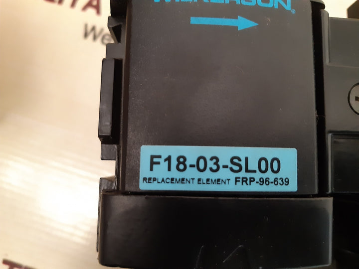 Wilkerson f18-03-sl00,r18-03-f000,l18-03-kl00 filter/regulator