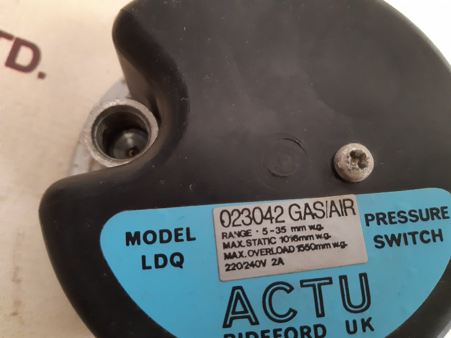 Actu ldq pressure switch