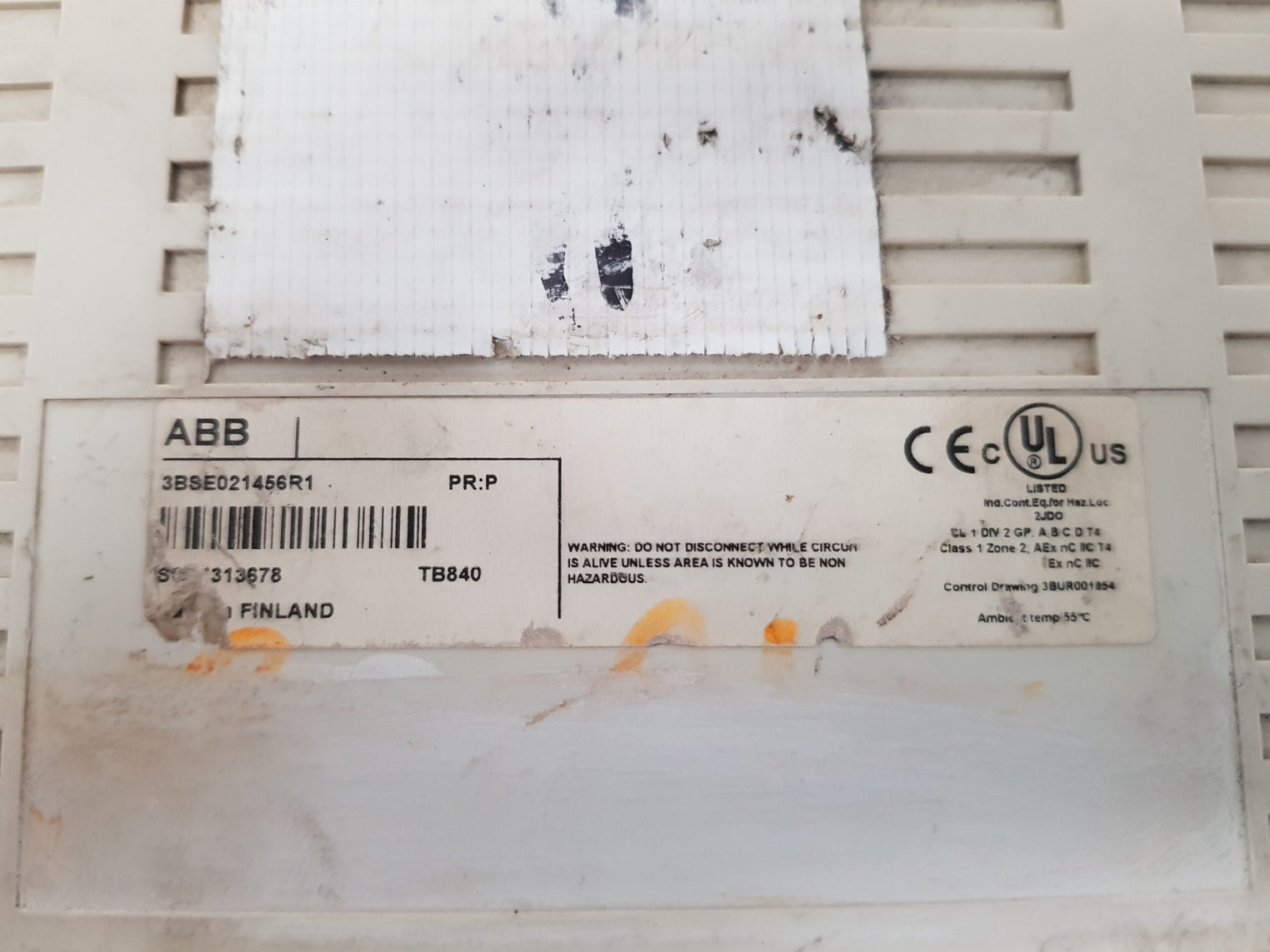 Abb tb840 3bse021456r1 pr:p plc modulebus cluster modem