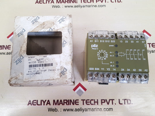 Pilz pnozv 30s24v dc safety relay