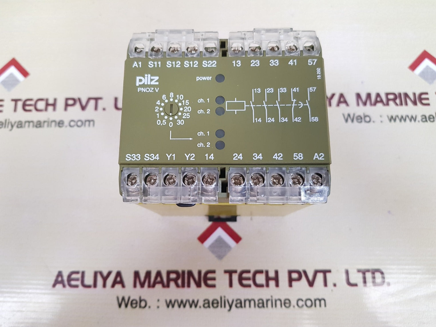 Pilz pnozv 30s24v dc safety relay