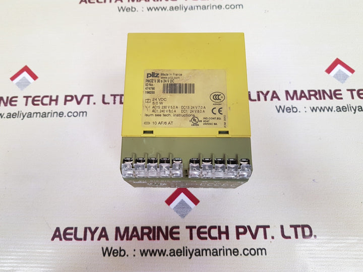 Pilz pnozv 30s24v dc safety relay