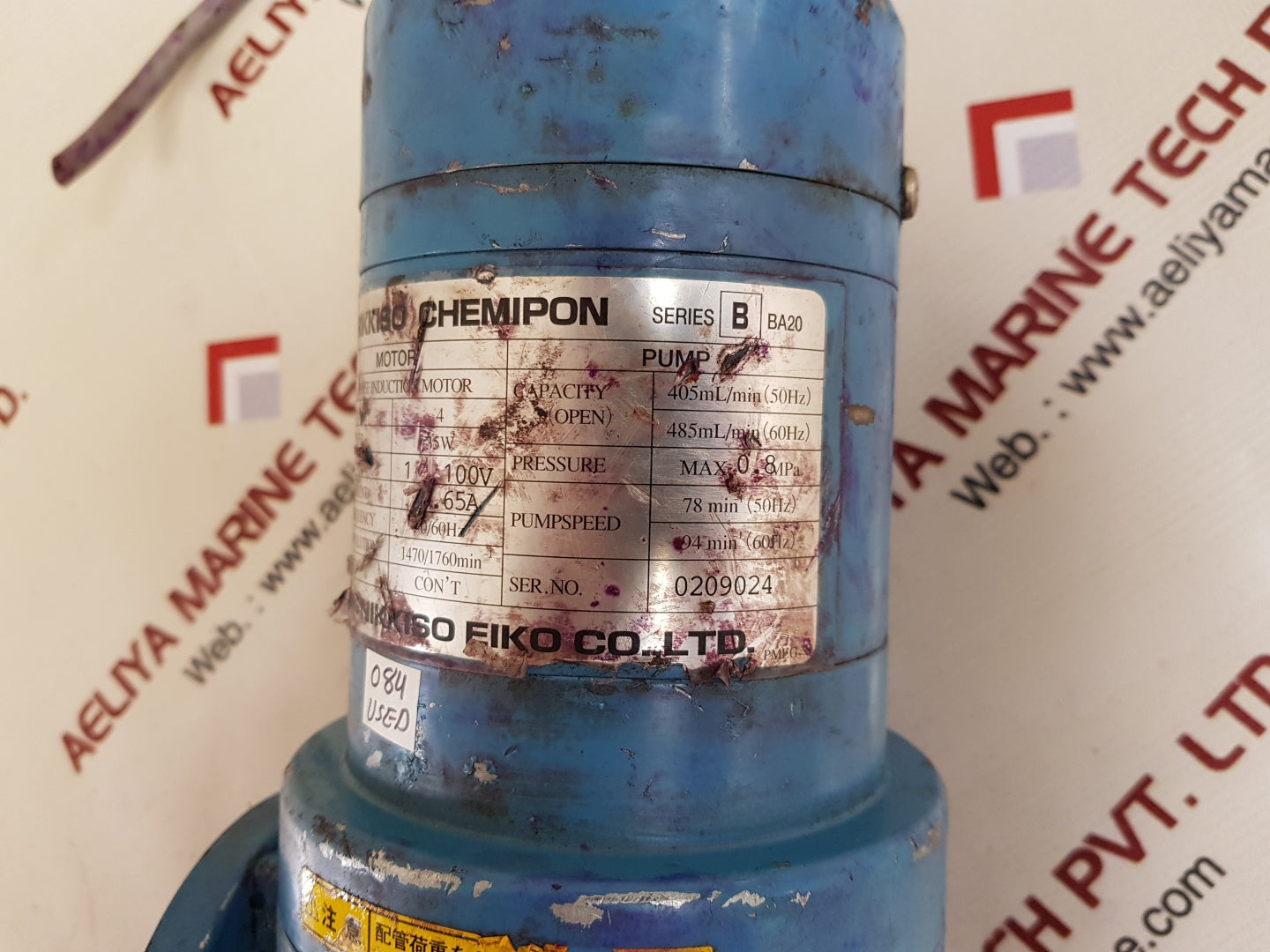 Nikkiso chemipon series B ba20 phase induction motor/pump