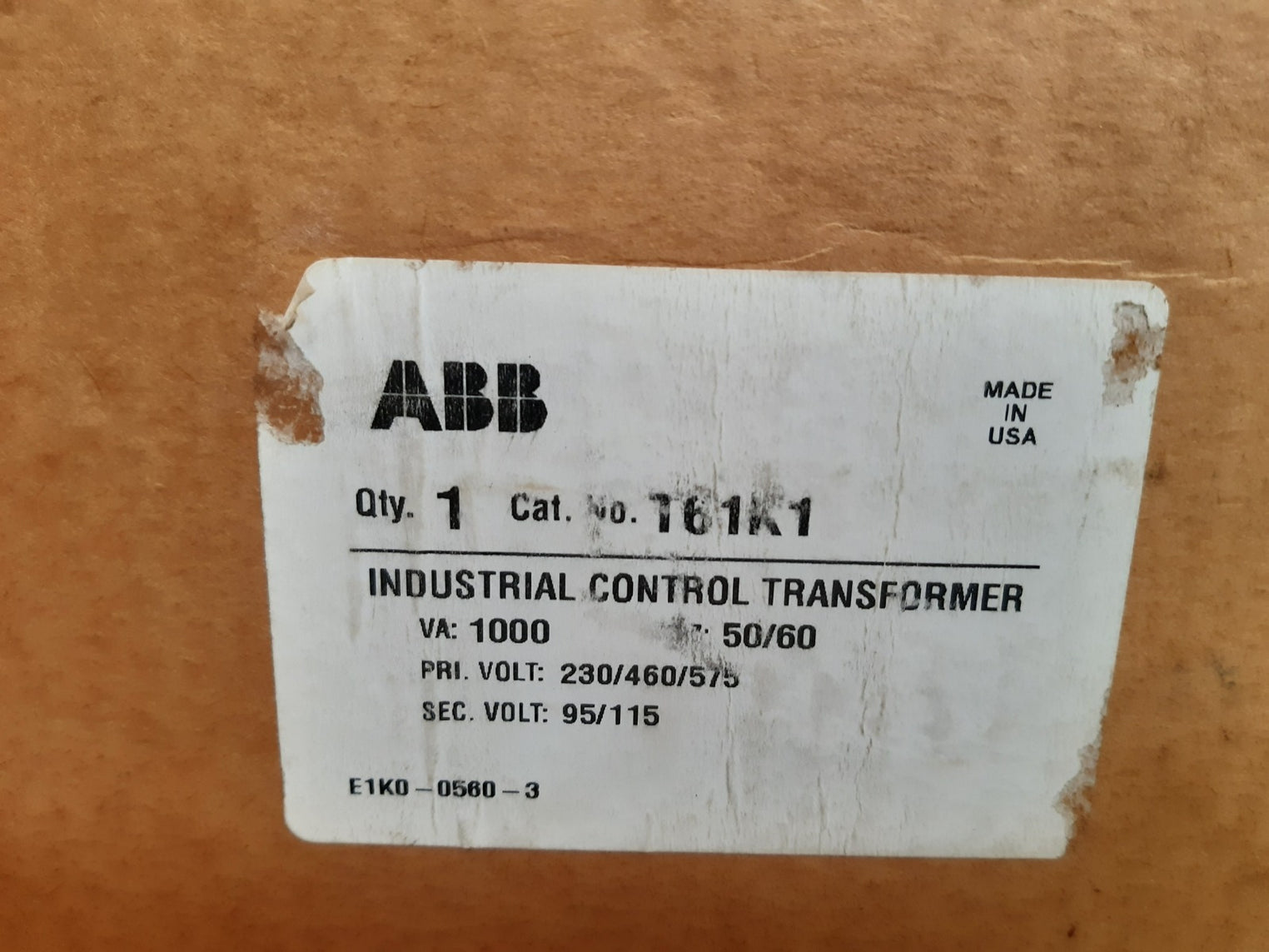 Abb t61k1 general purpose transformer