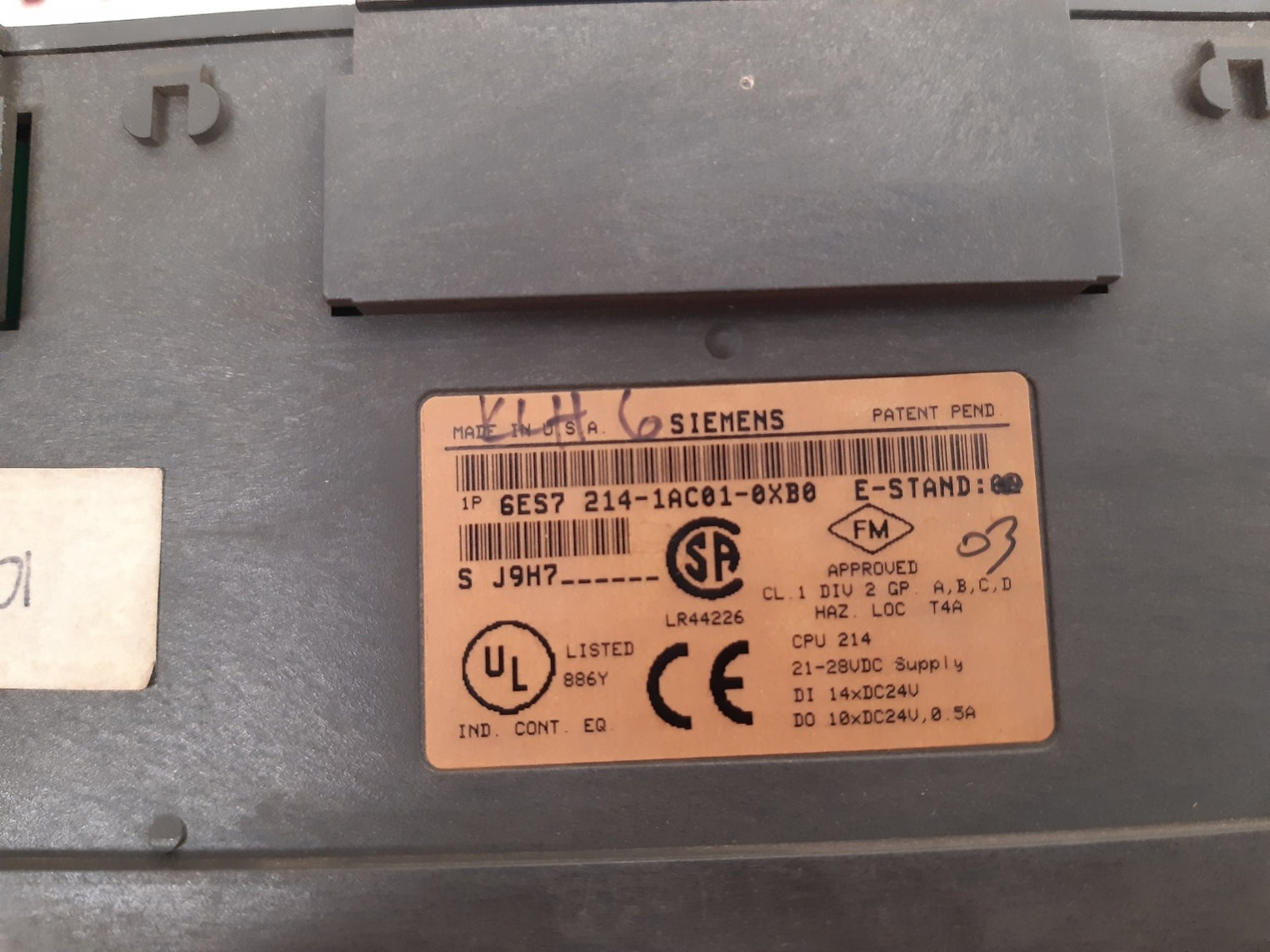 Siemens 6es7 214-1ac01-0xb0 control module