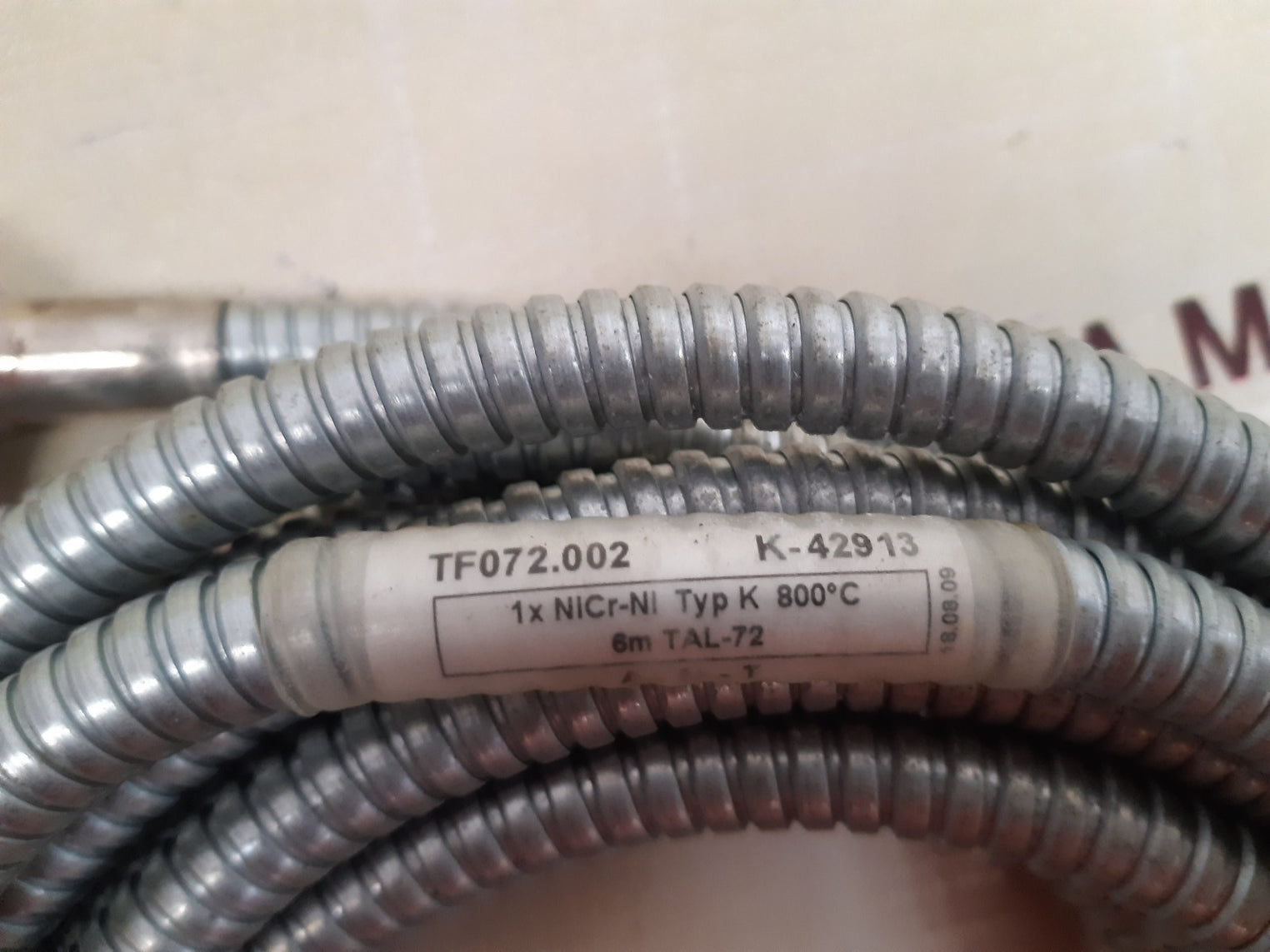 Nicr-ni tf072.002 k-42913 thermocouple