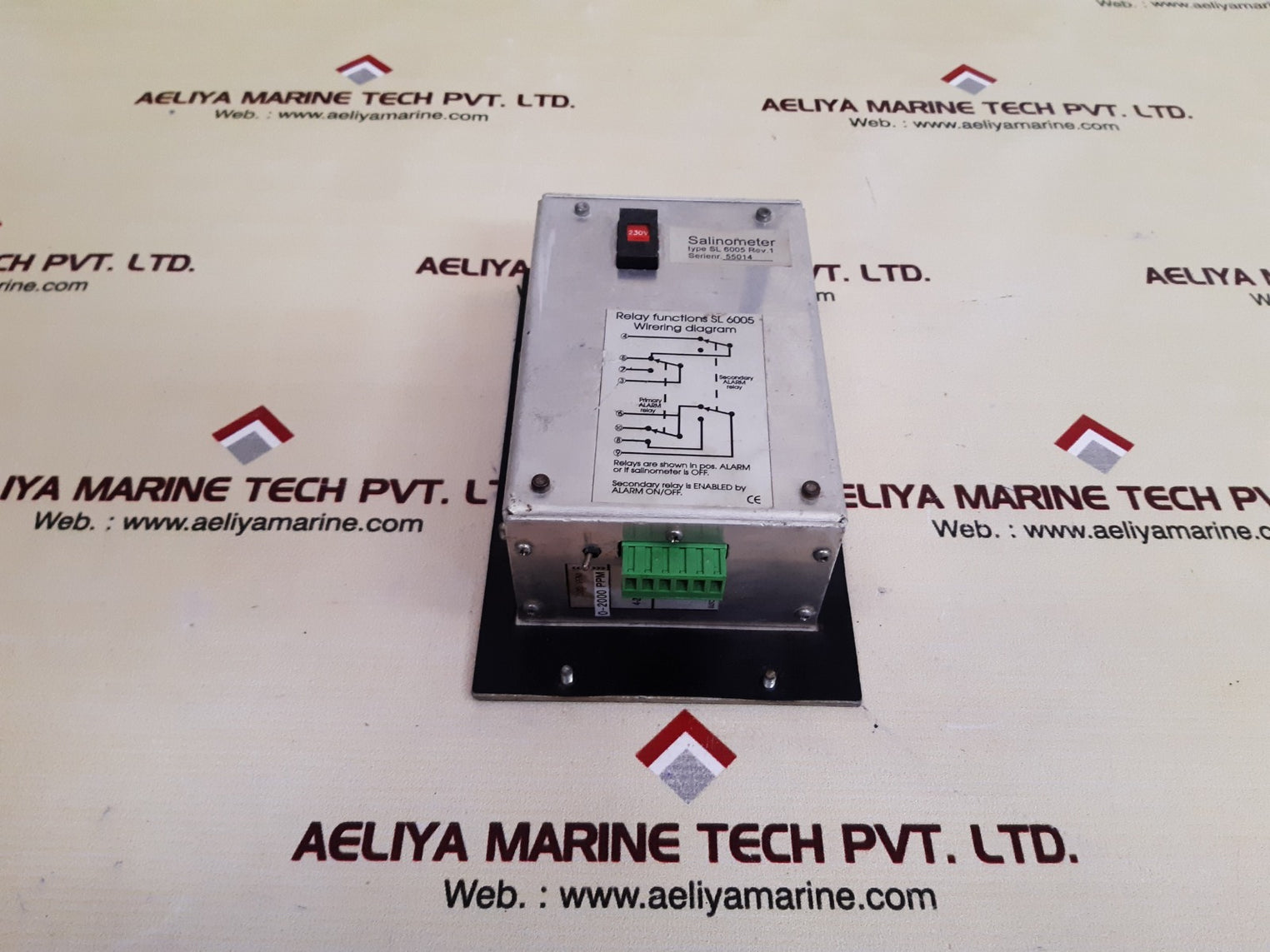 Uni-safe salinometer sl6005 meter panel