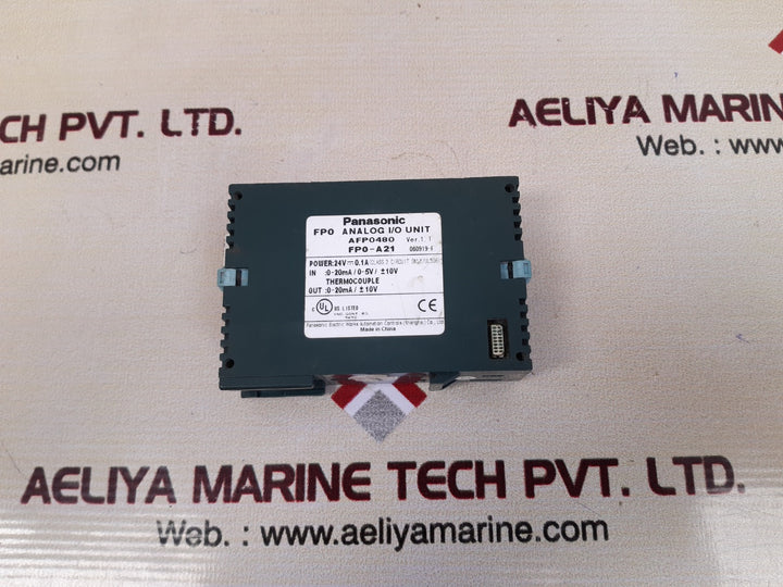 Panasonic fp0-a21 analog i/o unit