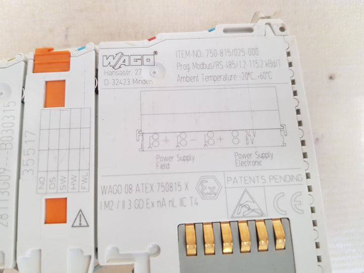 Wago 750-815/025-000 programmable logic controller 