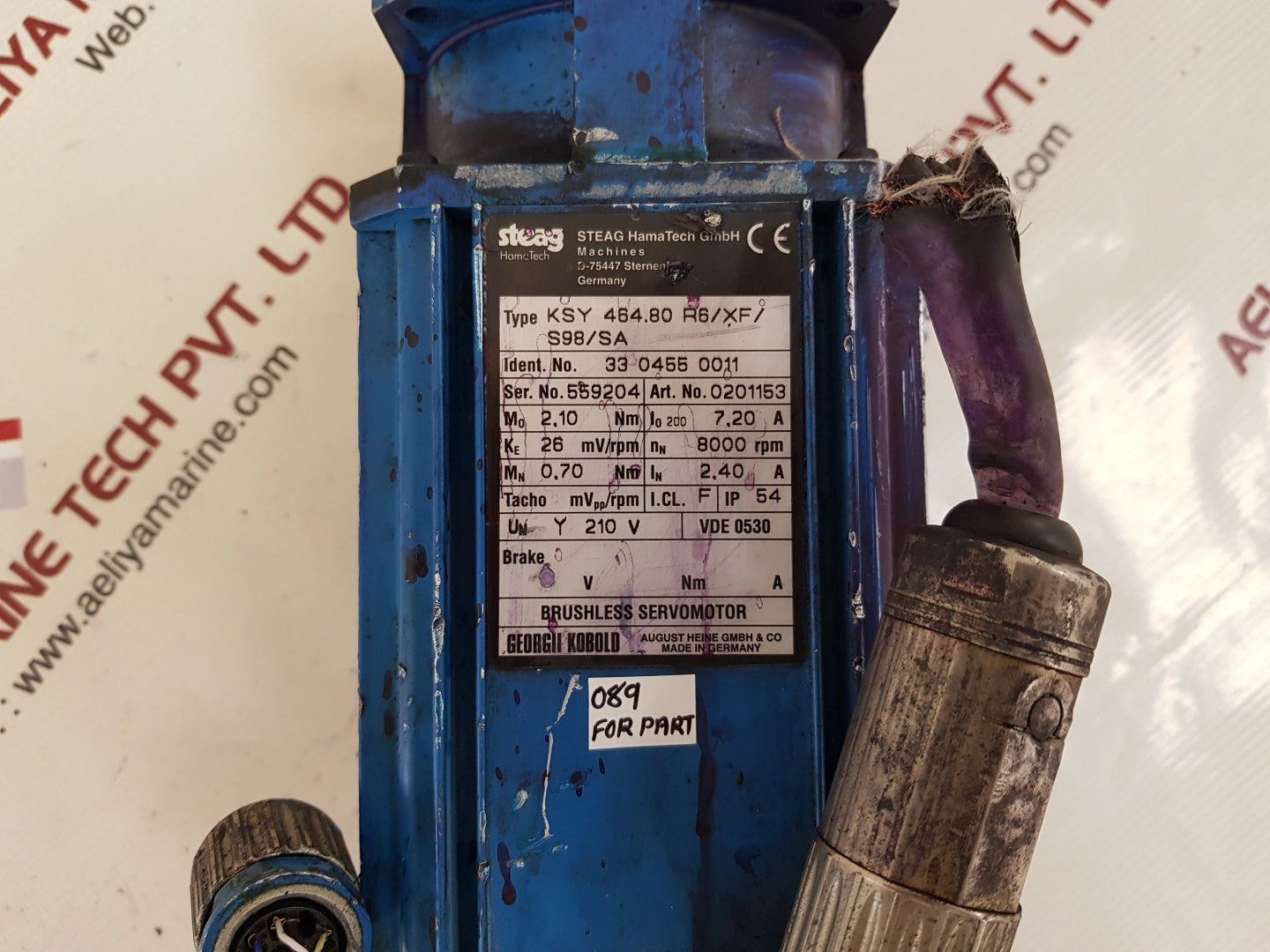 Georgii kobold ksy 464.80 r6/xf/s98/sa brushless servomotor for part