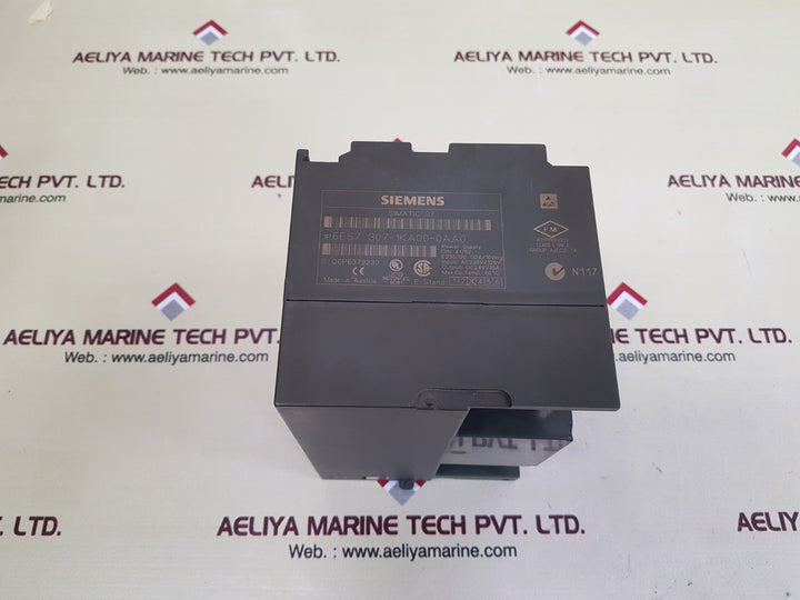 Siemens simatic s7 6es7 307-1ka00-0aa0 power supply