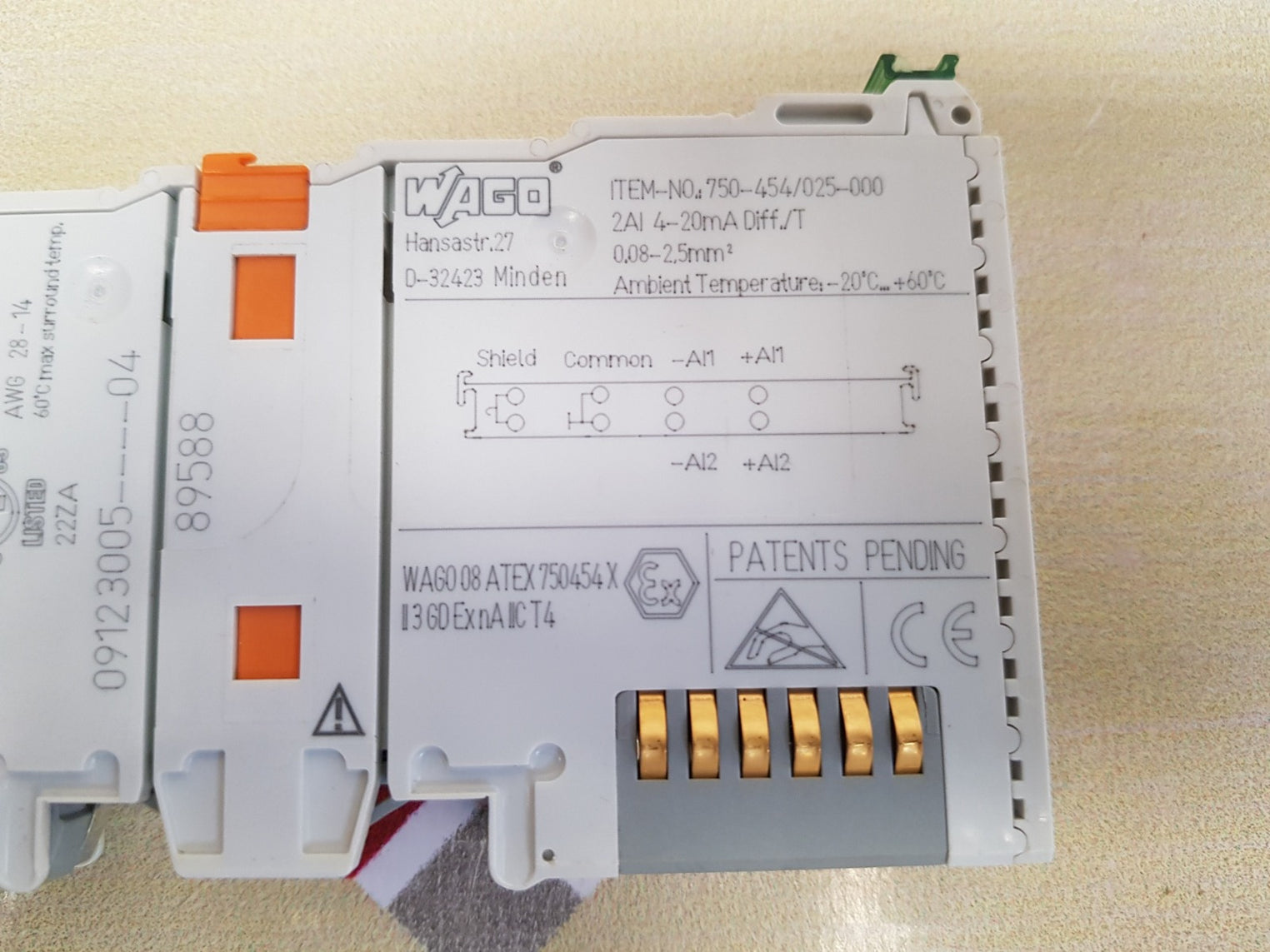 Wago 750-454/025-000 module 