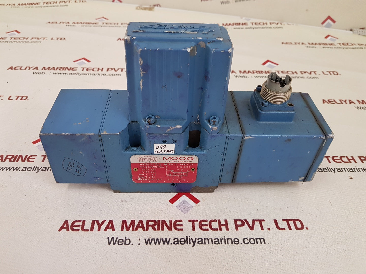 Moog d661z4754 hydraulic valve p80hxam6nea2-k