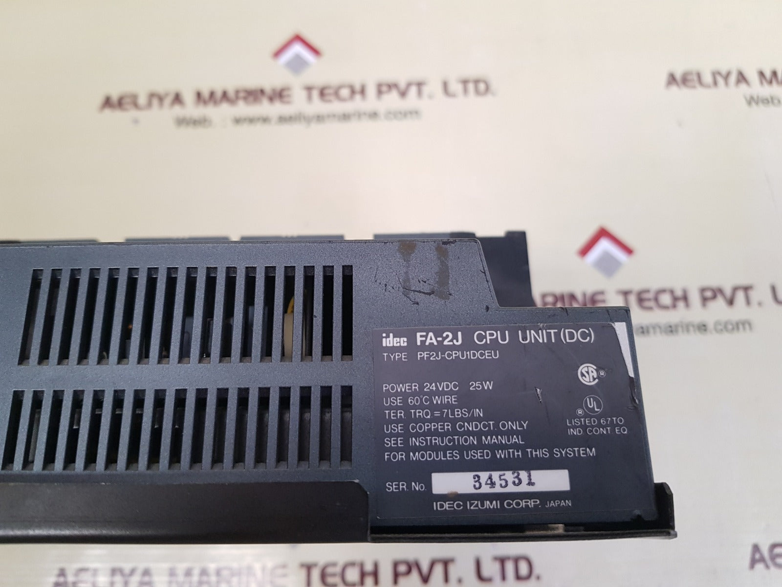 Idec pf2j-cpu1dceu,pfj-n162u,pfj-dp1u programmable controller