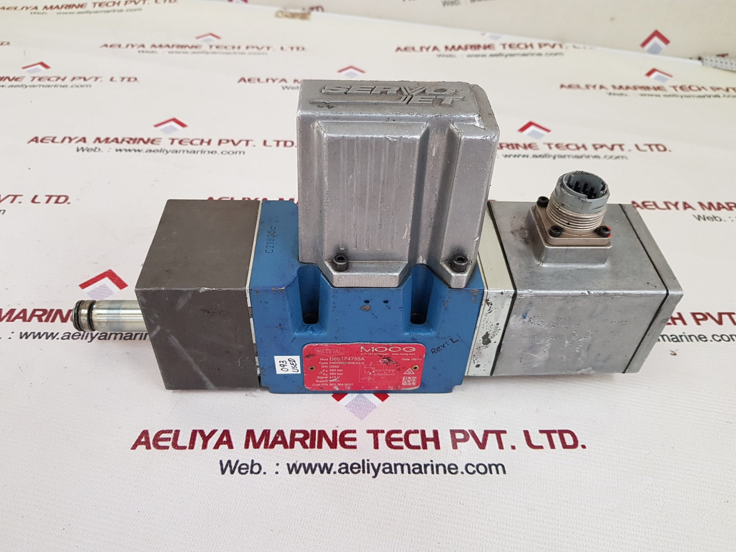 Moog d661z4755a hydraulic valve p80hxap6nea2-k