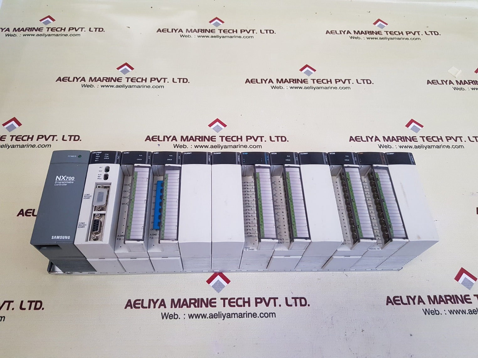 Allen-bradley/samsung nx700 with cpu700p,ao4c,ai8c,x16d,rtd8,y16r module rack