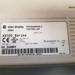 Allen-bradley/samsung nx700 with cpu700p,ao4c,ai8c,x16d,rtd8,y16r module rack