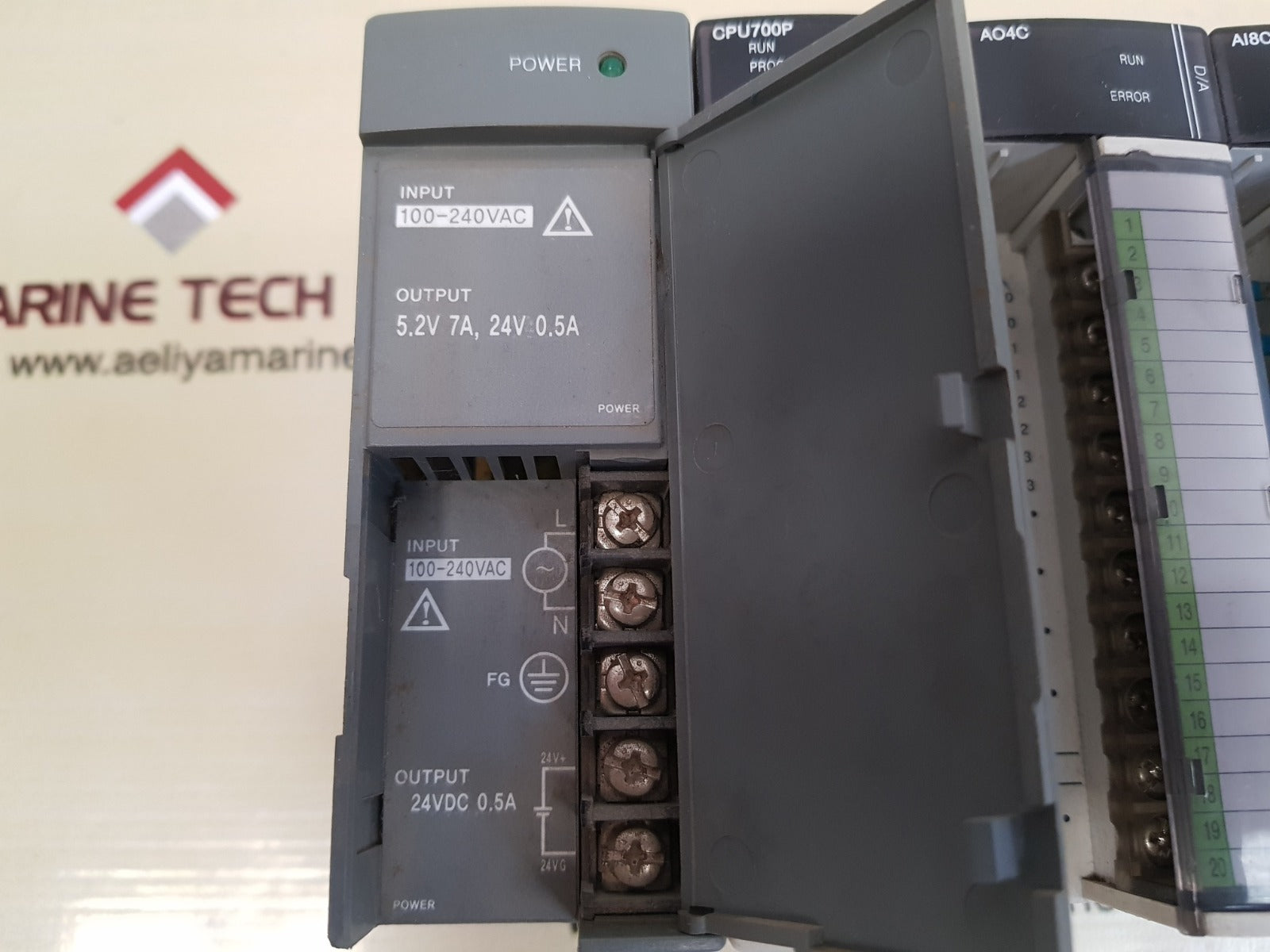 Allen-bradley/samsung nx700 with cpu700p,ao4c,ai8c,x16d,rtd8,y16r module rack