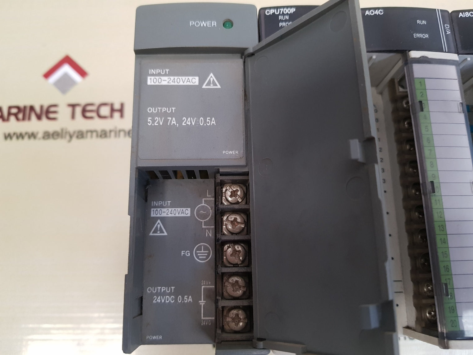 Allen-bradley/samsung nx700 with cpu700p,ao4c,ai8c,x16d,rtd8,y16r module rack