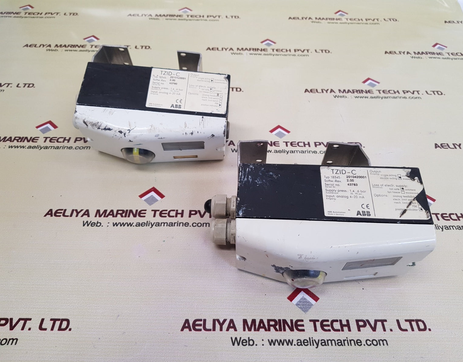 Abb tzid-c 18345- 2010420001 electro pneumatic positioner rev.2.0
