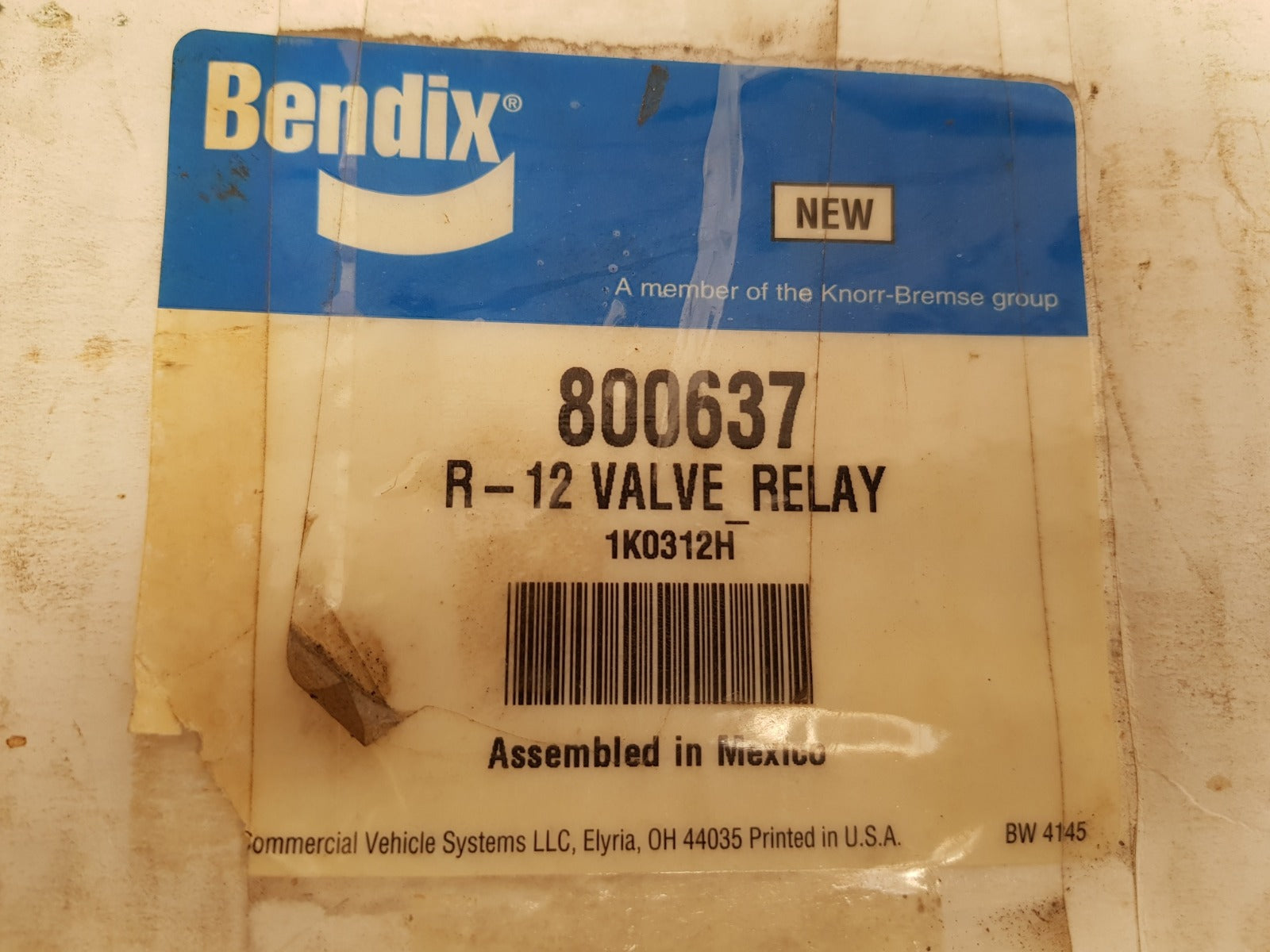Bendix r-12 t-294866-d valve relay 