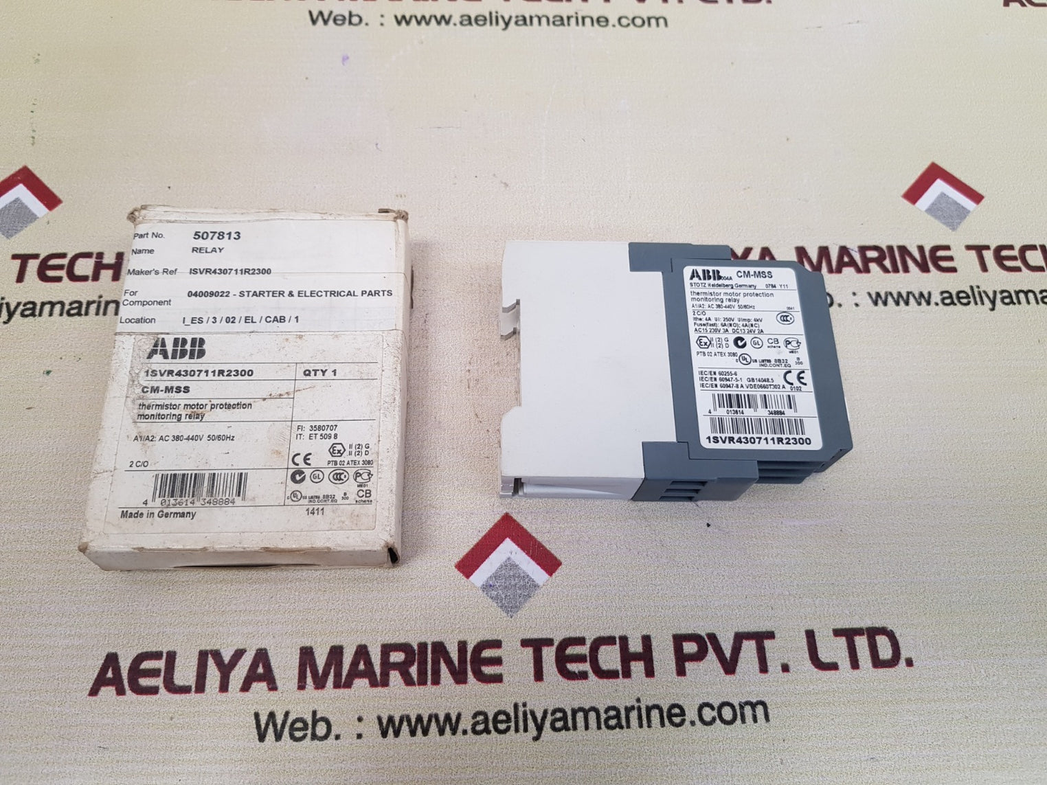 Abb cm-mss thermistor motor protection relay 1svr430711r2300 