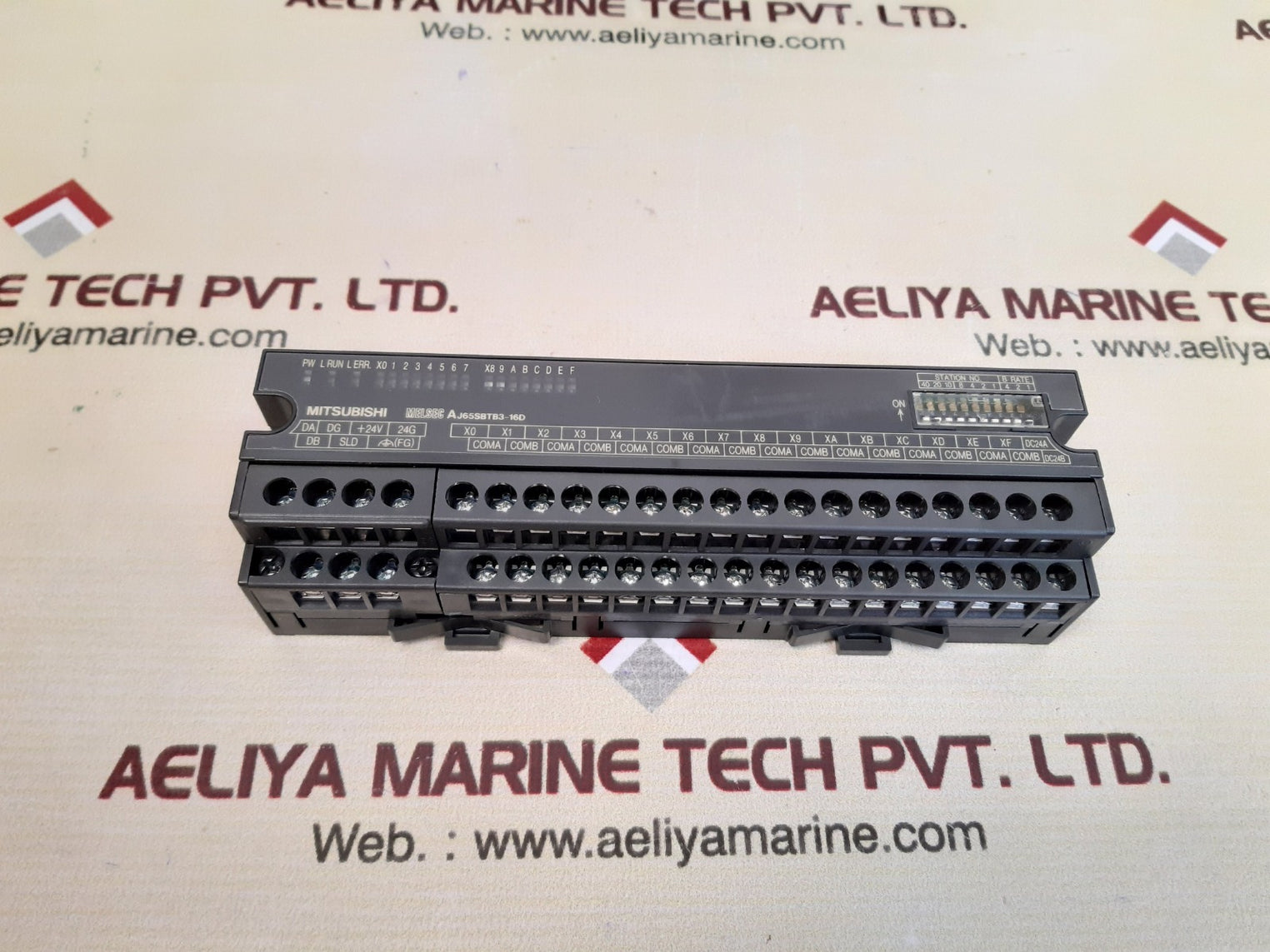 Mitsubishi aj65sbtb3-16d cc-link system compact type remote i/o module