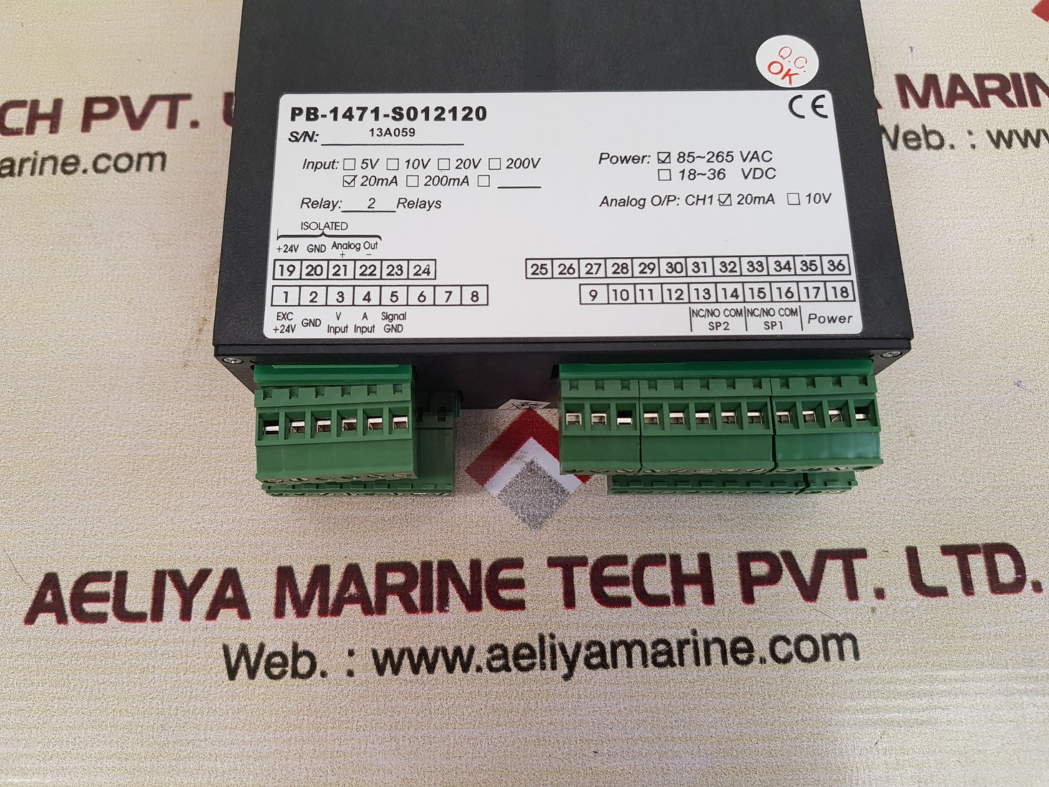 Finetek pb-1471-s012120 microprocessor panel meter