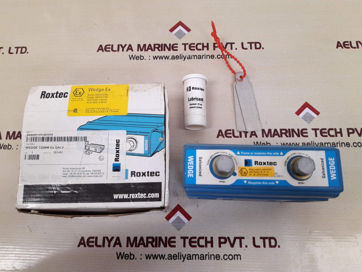 Roxtec exarw0001201018 galvanized wedge 120mm ex galv