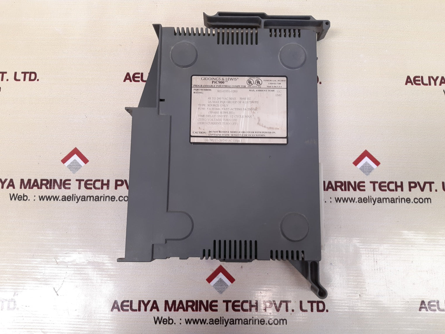 Giddings & lewis 502-03551-02r0 ac i/o module