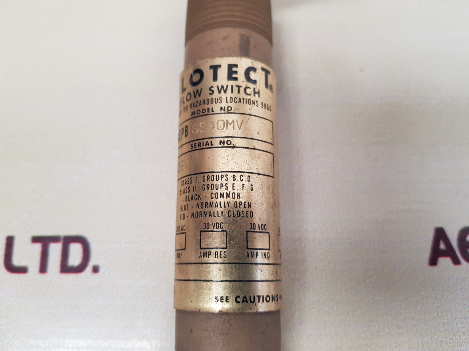 Flotect v6epb ss40mv flow switch