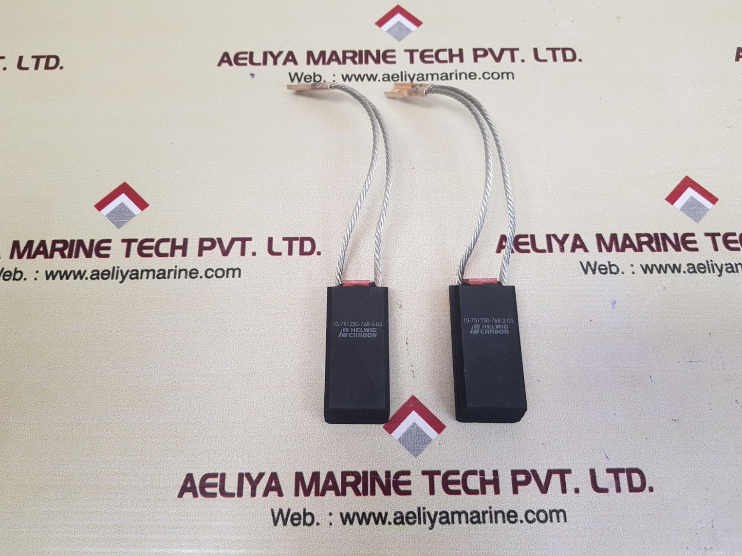 Set of 2x Helwig carbon 10-751230-768-2-05 carbon brush