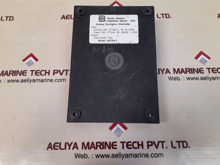 Basler electric aec63-7 analog excitation controller