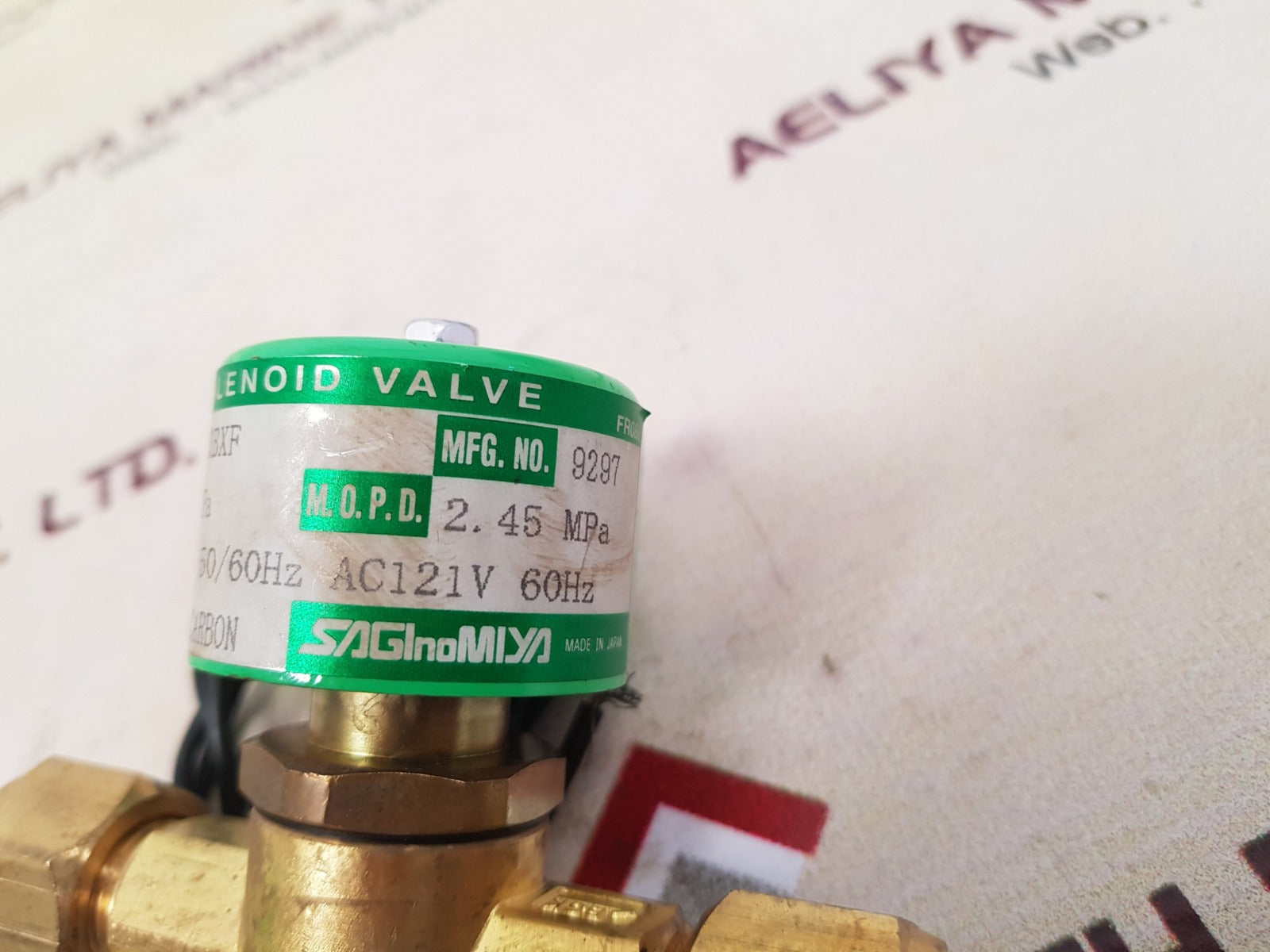 Saginomiya sev-603bxf solenoid valve with coil 