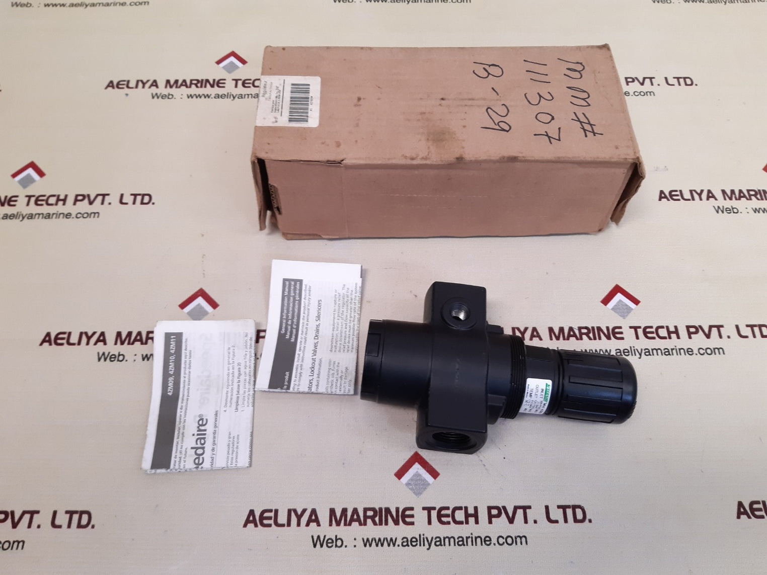 Speedaire 4zm09 regulator 300 psig