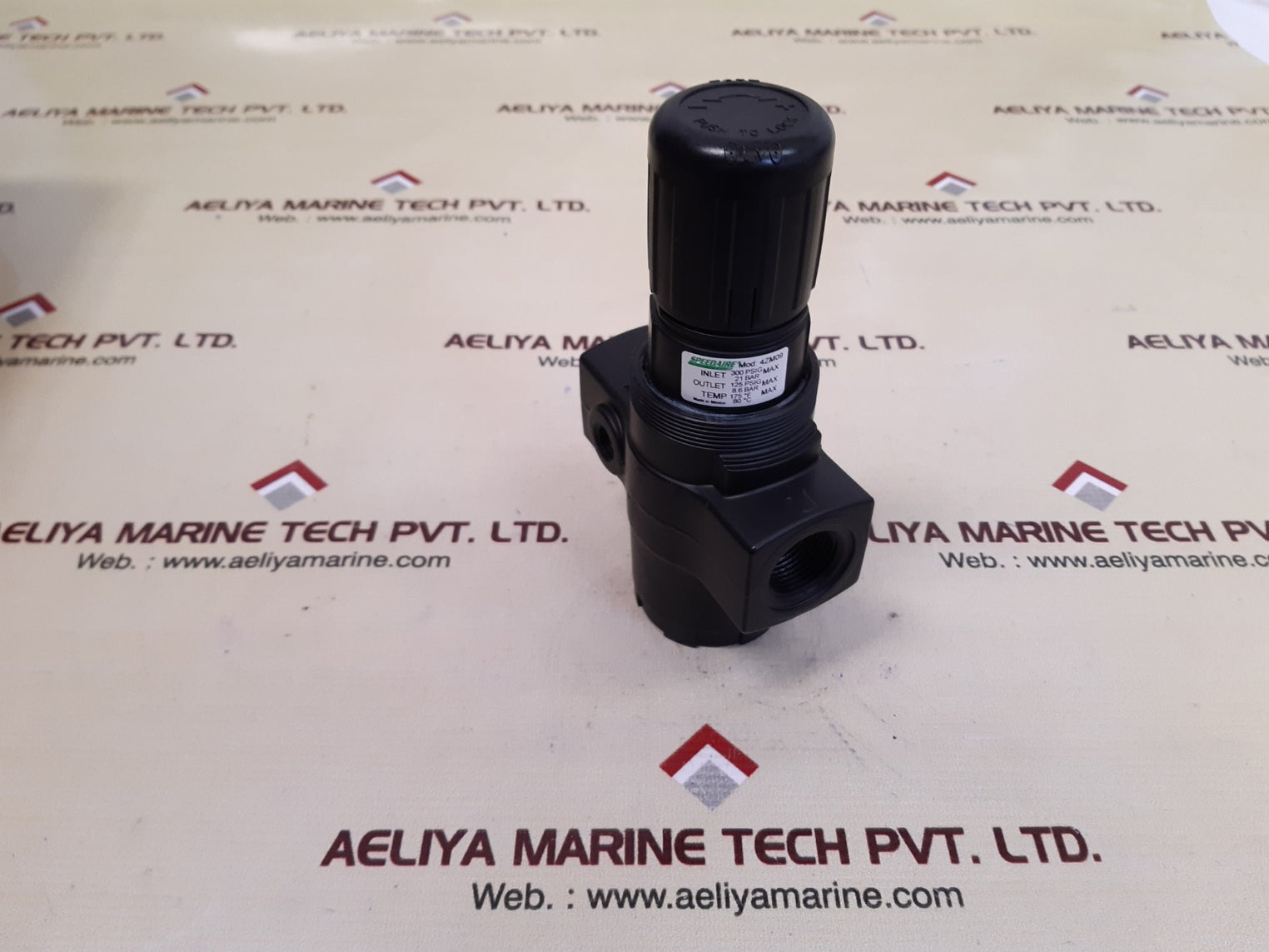 Speedaire 4zm09 regulator 300 psig