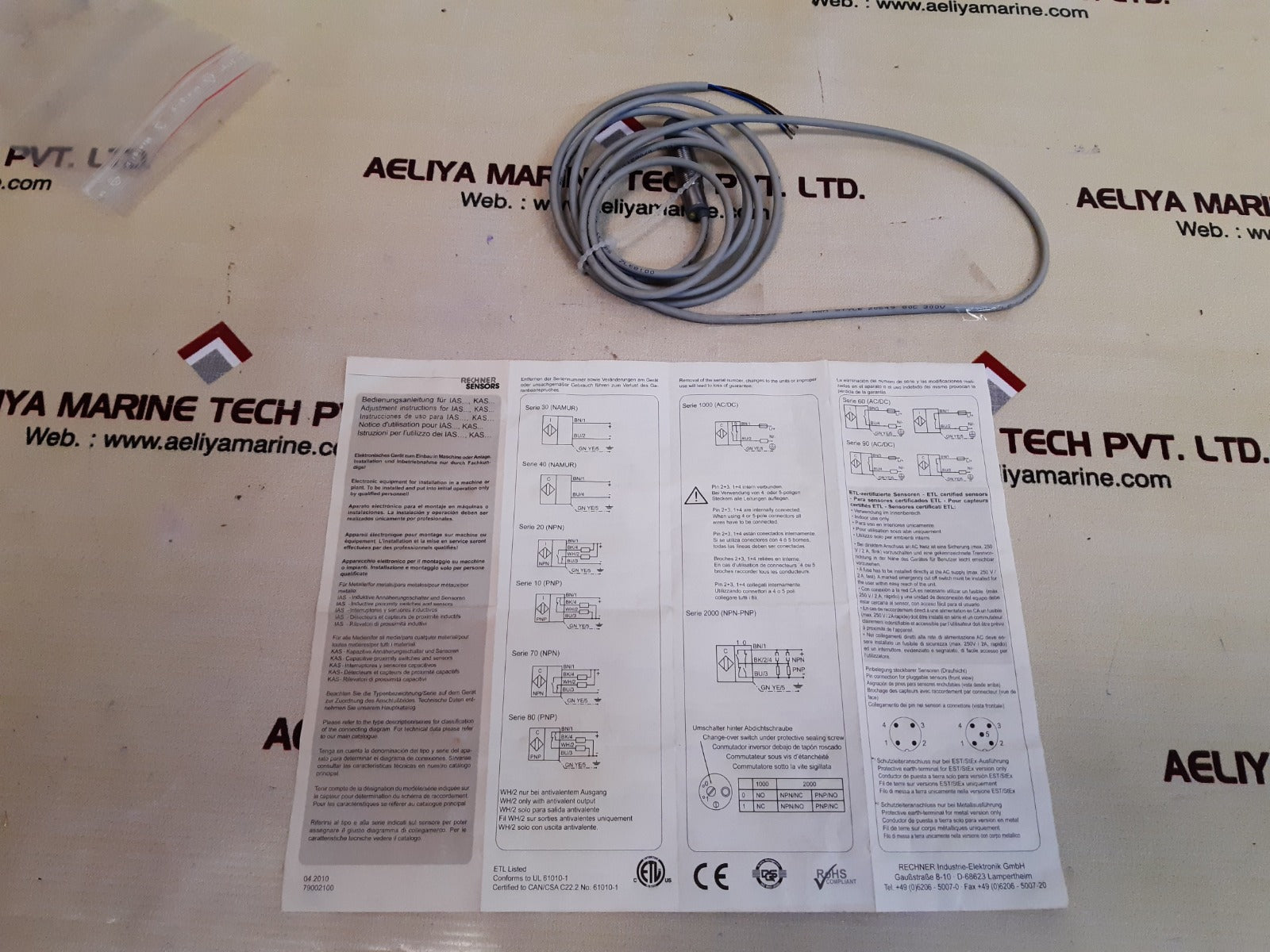Rechner sensors e242293 capacitive sensors with power cable