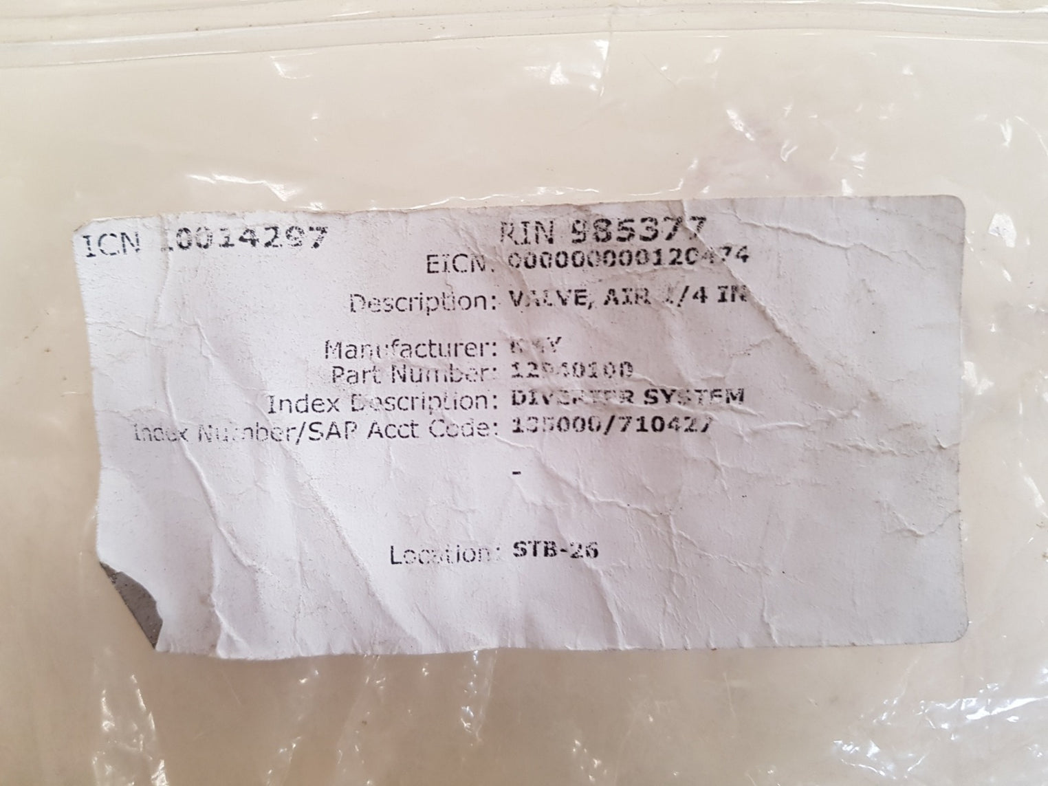 Norgren d1012h-23-a1 air valve