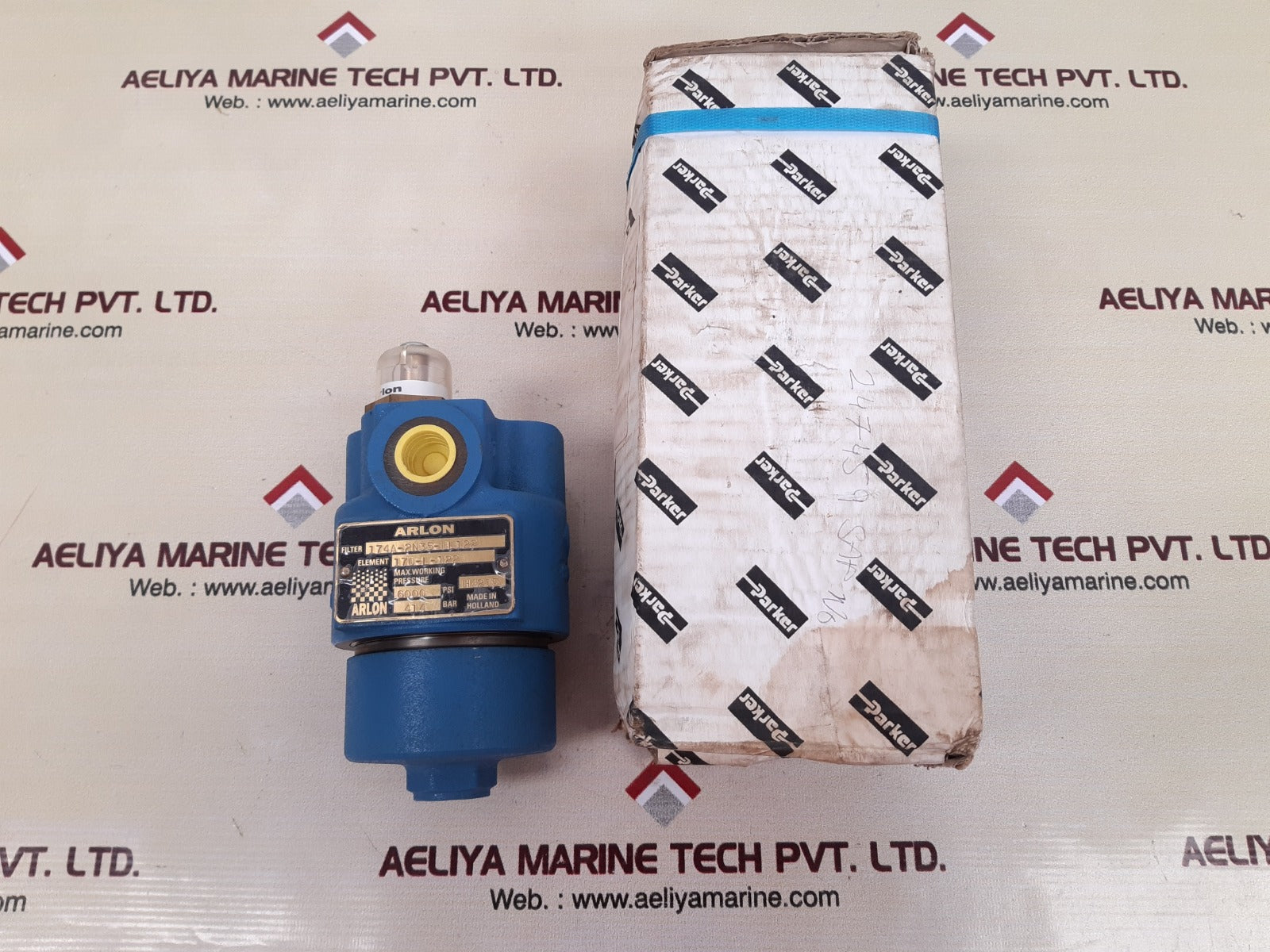 Parker 174a-2n35-bl122 hydraulic pressure filter 6000 psi