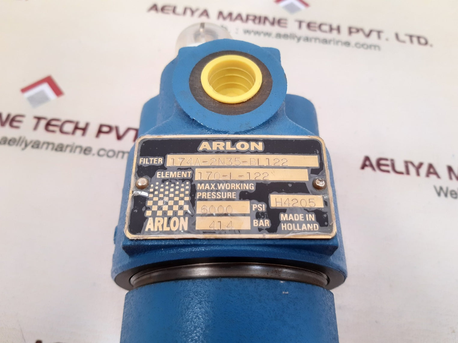 Parker 174a-2n35-bl122 hydraulic pressure filter 6000 psi