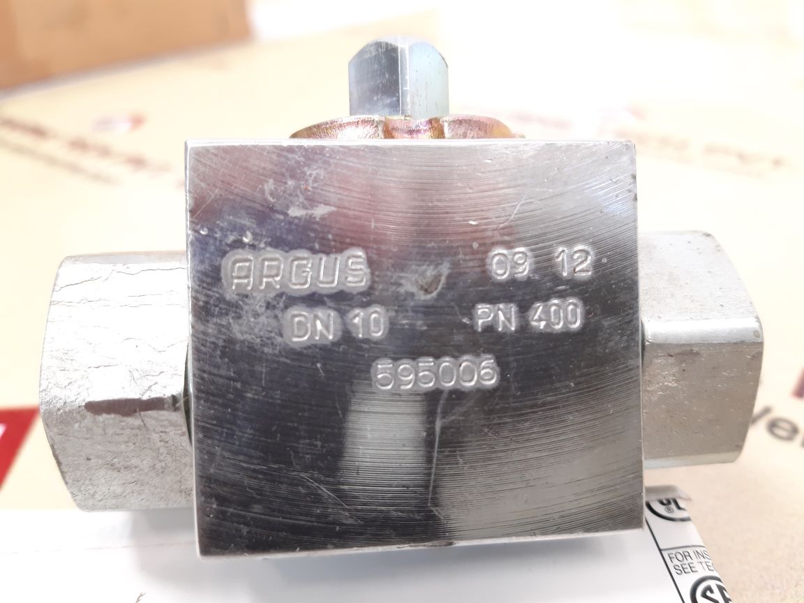 Argus dn10 pn 400 block ball valve 595006