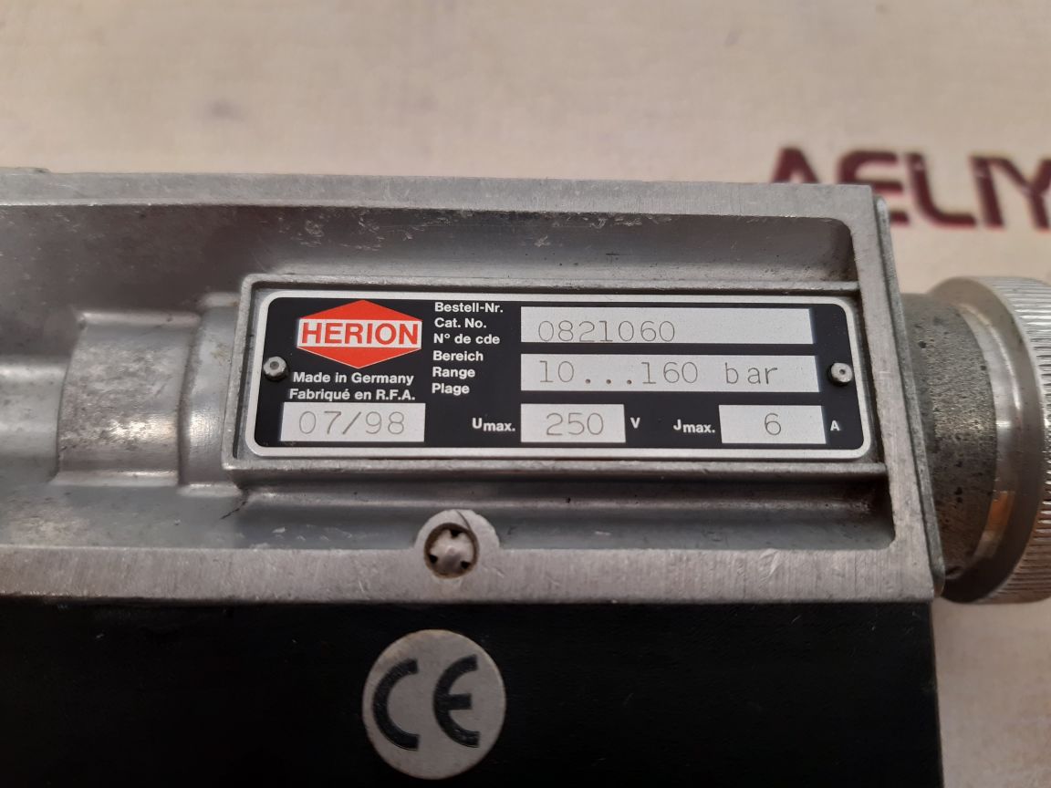 Herion 0821060 electro-hydraulic pressure switch  10...160 bar 